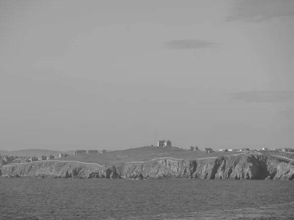 Прибережні Острови Містом Лервік Шотландія — стокове фото