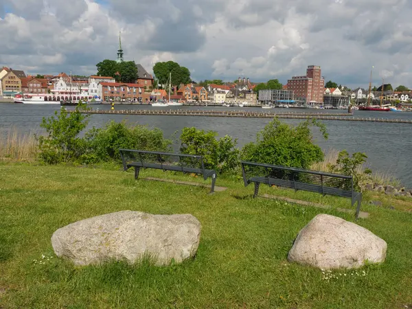 Ville Kappeln Rivière Schlei Allemagne — Photo