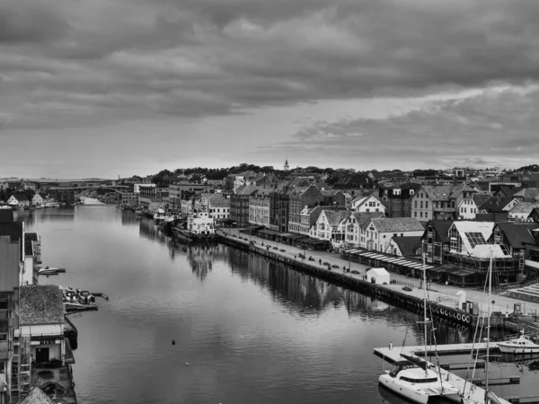 Stadt Haugesund Norwegen — Stockfoto