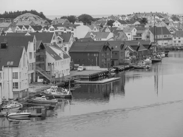 Norveç Teki Haugesund Şehri — Stok fotoğraf