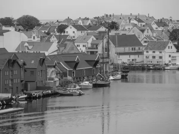Norveç Teki Haugesund Şehri — Stok fotoğraf