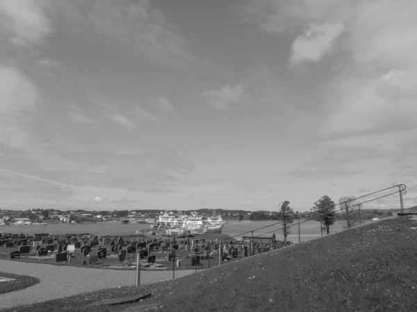 Haugesund Város Norvégiában — Stock Fotó