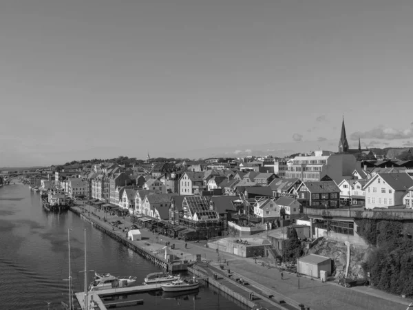 Stadt Haugesund Norwegen — Stockfoto