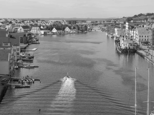 Πόλη Hugesund Στο Norway — Φωτογραφία Αρχείου