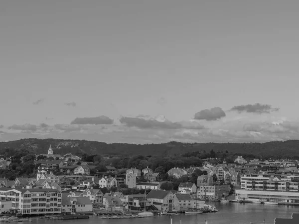 Stadt Haugesund Norwegen — Stockfoto