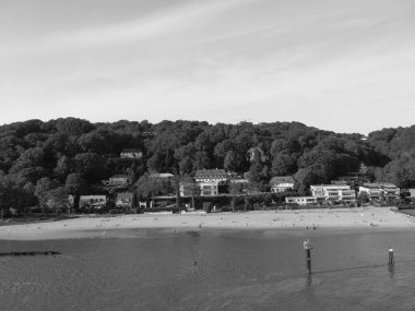 Hamburg şehri ve Elbe nehri Almanya 'da.