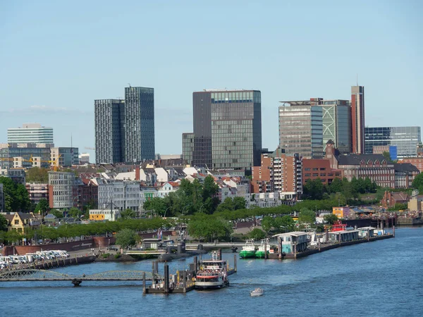 Die Stadt Hamburg Und Die Elbe Deutschland — Stockfoto