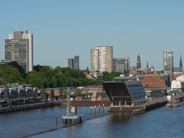 Die Stadt Hamburg Und Die Elbe Deutschland — Stockfoto