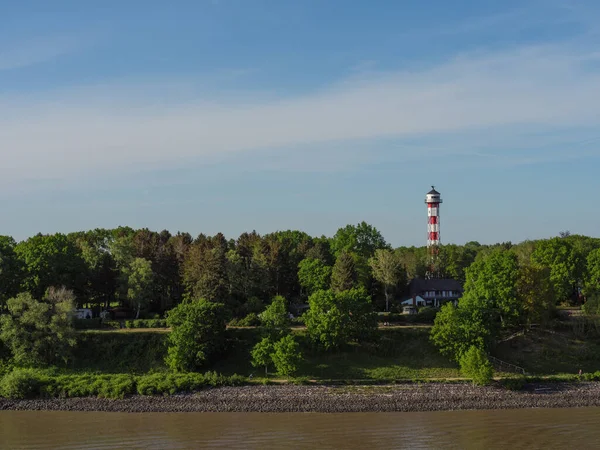 City Hamburg River Elbe Germany — Stock Photo, Image