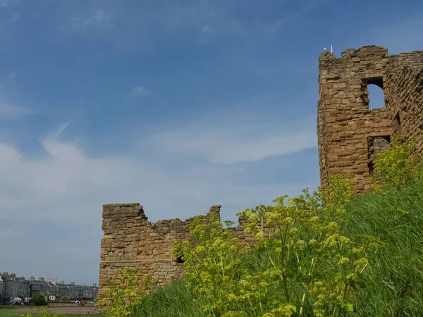 Die Küste Nordenglands Mit Der Stadt Newcastle — Stockfoto