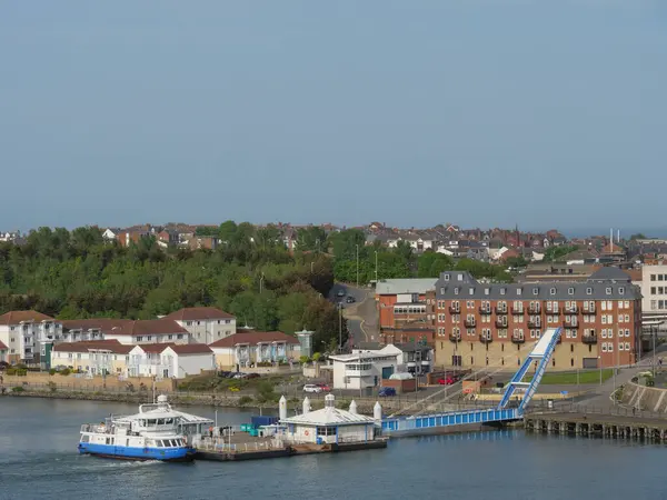 Die Küste Nordenglands Mit Der Stadt Newcastle — Stockfoto