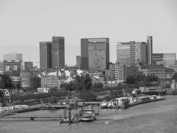 Hamburg Şehri Elbe Nehri Almanya — Stok fotoğraf