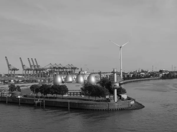 Die Stadt Hamburg Und Die Elbe Deutschland — Stockfoto