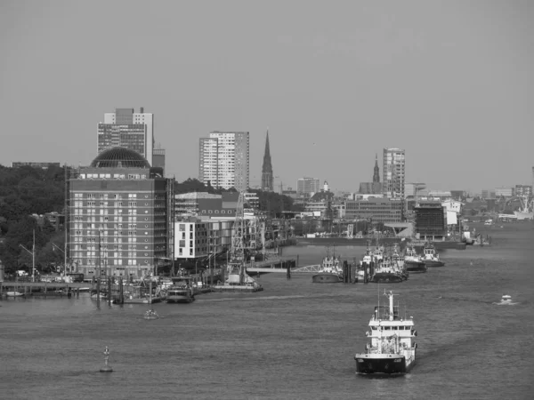 Die Stadt Hamburg Und Die Elbe Deutschland — Stockfoto