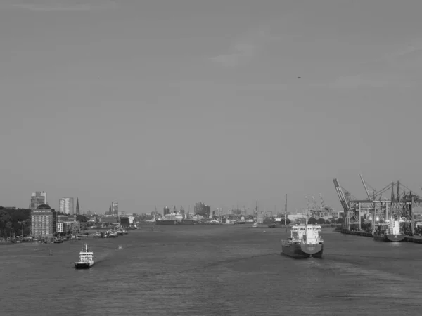 Місто Гамбург Ріка Ельба Зародку — стокове фото