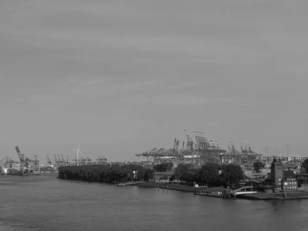 Stad Hamburg Elbe Duitsland — Stockfoto