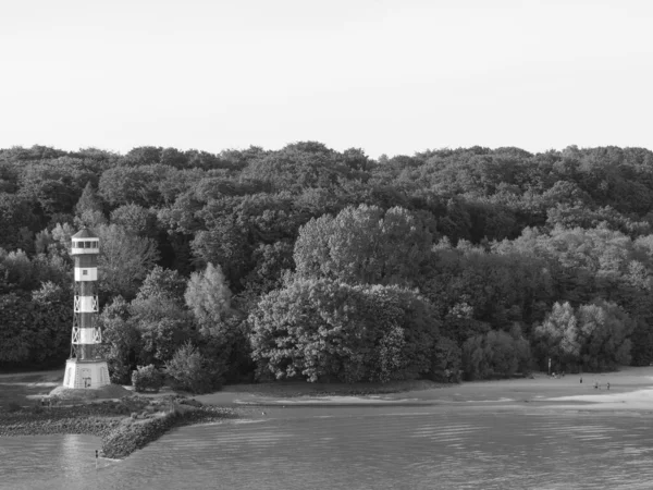 Ciudad Hamburgo Río Elba Alemania — Foto de Stock