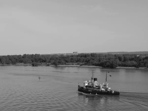 Die Stadt Hamburg Und Die Elbe Deutschland — Stockfoto