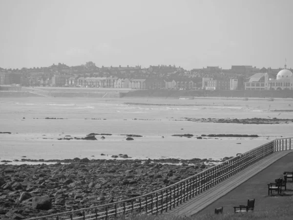 Costa Del Norte Inglaterra Con Ciudad Newcastle — Foto de Stock