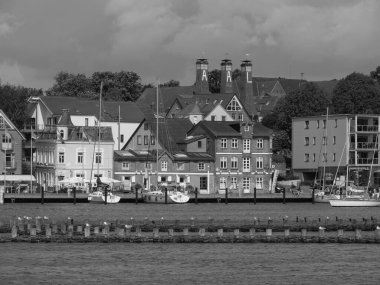 Almanya 'nın kuzeyinde Schleswig' de schlei nehrinde