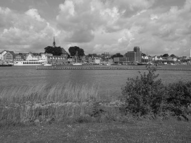 Almanya 'nın kuzeyinde Schleswig' de schlei nehrinde