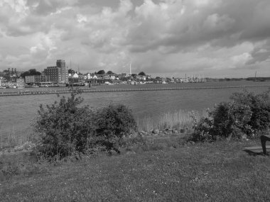 Almanya 'nın kuzeyinde Schleswig' de schlei nehrinde