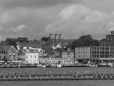 Almanya 'nın kuzeyinde Schleswig' de schlei nehrinde