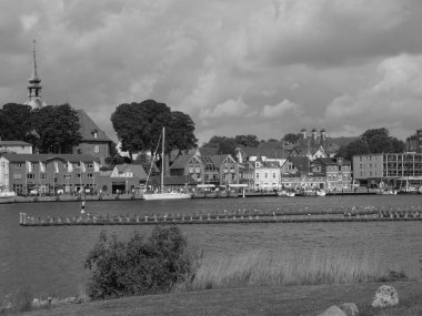 Almanya 'nın kuzeyinde Schleswig' de schlei nehrinde