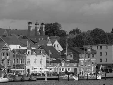 Almanya 'nın kuzeyinde Schleswig' de schlei nehrinde
