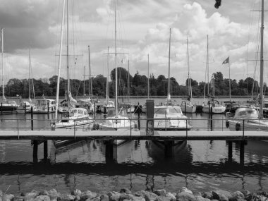 Almanya 'nın kuzeyinde Schleswig' de schlei nehrinde