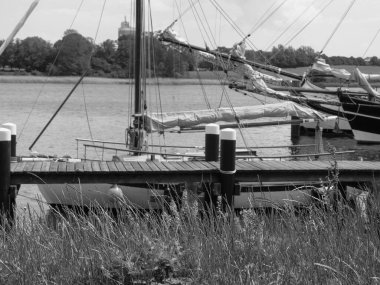 Almanya 'nın kuzeyinde Schleswig' de schlei nehrinde