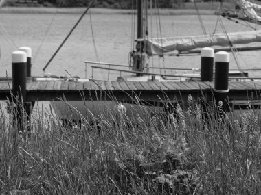 Almanya 'nın kuzeyinde Schleswig' de schlei nehrinde