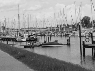 Almanya 'nın kuzeyinde Schleswig' de schlei nehrinde