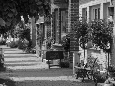 Almanya 'nın Schlei nehrindeki küçük Arnis şehri.