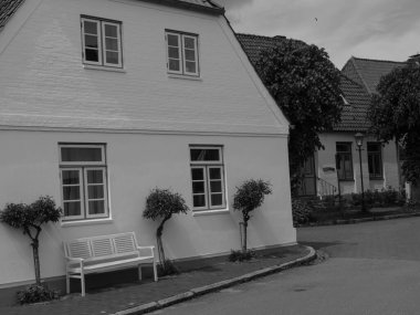 Almanya 'nın Schlei nehrindeki küçük Arnis şehri.