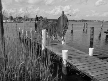 Almanya 'nın Schlei nehrindeki küçük Arnis şehri.