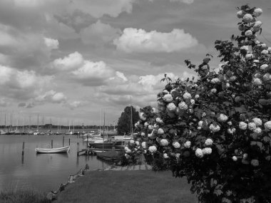 Almanya 'nın Schlei nehrindeki küçük Arnis şehri.