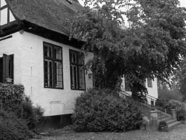 Almanya 'nın Schlei nehrindeki küçük Arnis şehri.