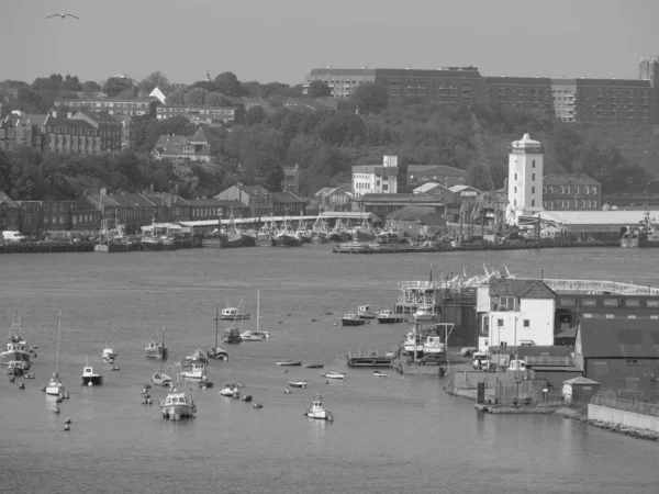 Costa Norte Inglaterra Com Cidade Newcastle — Fotografia de Stock