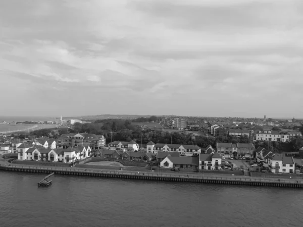 Aan Kust Van Noord Engeland Met Stad Newcastle — Stockfoto