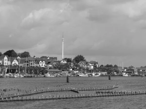 Ciudad Schleswig Río Schlei Alemania —  Fotos de Stock