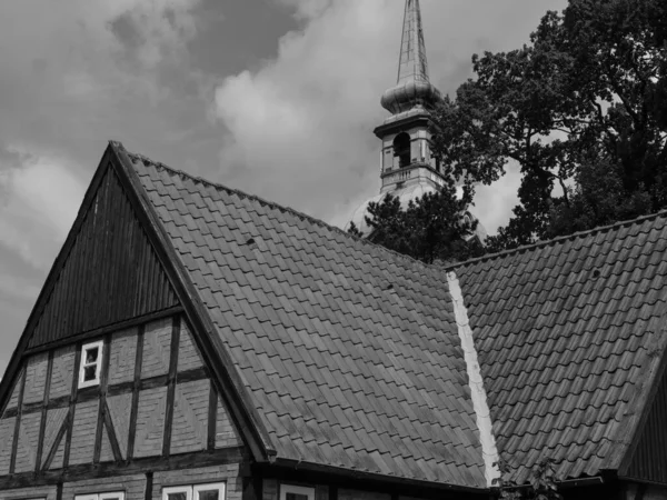 Schleswig Városa Schlei Folyónál Németországban — Stock Fotó