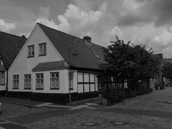 Ciudad Schleswig Río Schlei Alemania —  Fotos de Stock