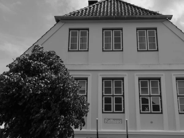 Pequena Cidade Arnis Rio Schlei Alemanha — Fotografia de Stock