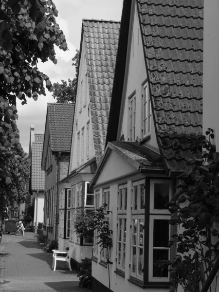 Небольшой Город Арнис Реке Schlei Германии — стоковое фото
