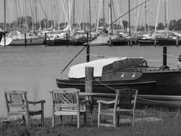 Pequeña Ciudad Arnis Río Schlei Alemania —  Fotos de Stock