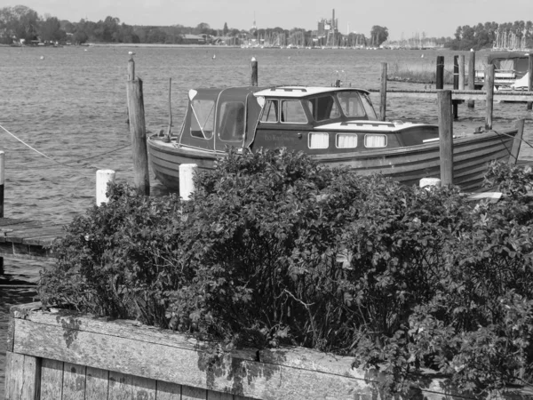 Den Lilla Staden Arnis Vid Floden Schlei Tyskland — Stockfoto