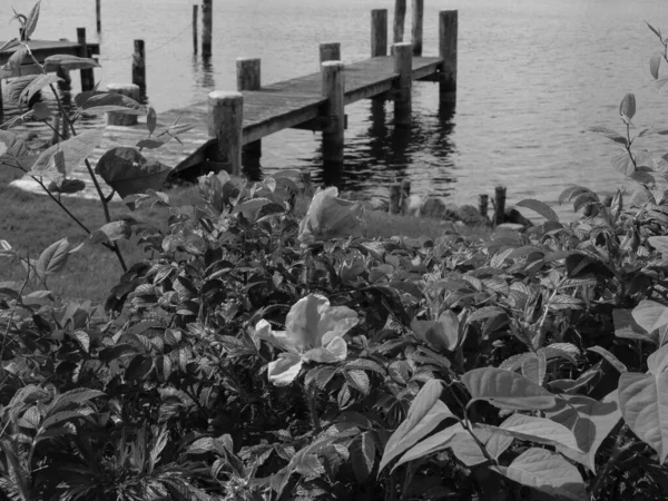 Pequena Cidade Arnis Rio Schlei Alemanha — Fotografia de Stock