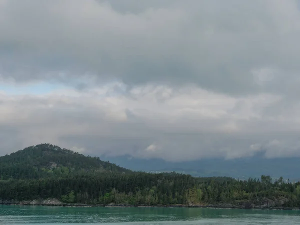 Het Kleine Dorpje Eidfjord Het Noorse Hardangerfjord — Stockfoto