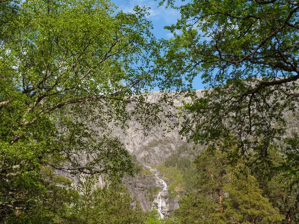 Небольшая Деревушка Эйдхорд Северо Западе Страны — стоковое фото